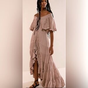 Free People Dancing On Air Maxi NWOT Color Cashmere Size XS